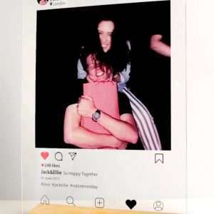 Personalised Instagram Glass Plaque