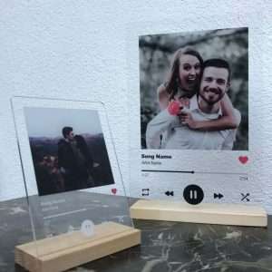 Personalised Spotify Glass Plaque