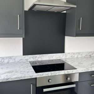 black splashback