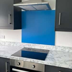 blue splashback