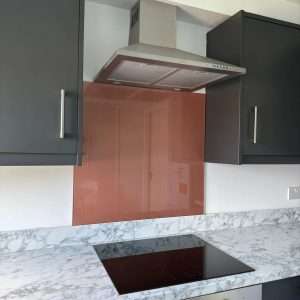 Copper Glass Splashback