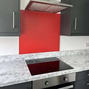 red splashback