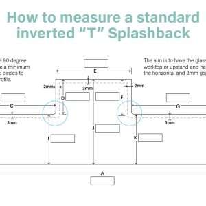 T Shape Glass Splashbacks