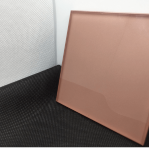 rose-gold glass splashback