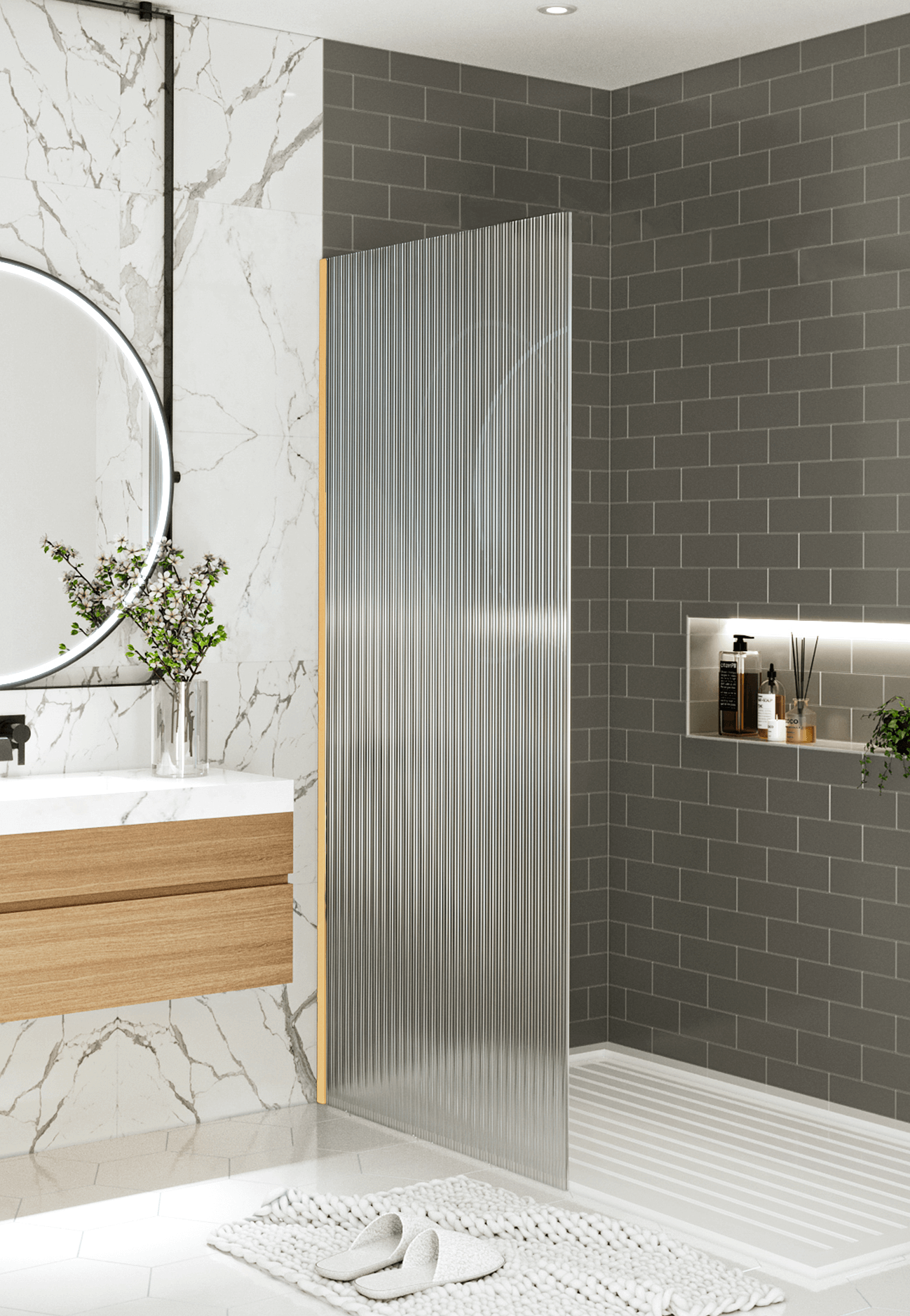 What Is A Fluted Shower Screen At Sophie Clarkson Blog