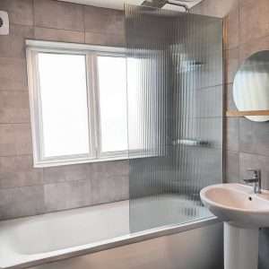Grey Reeded / Fluted Glass