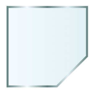 corner glass hearths