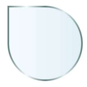 teardrop glass hearth