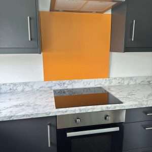 Mustard Glass Splashback